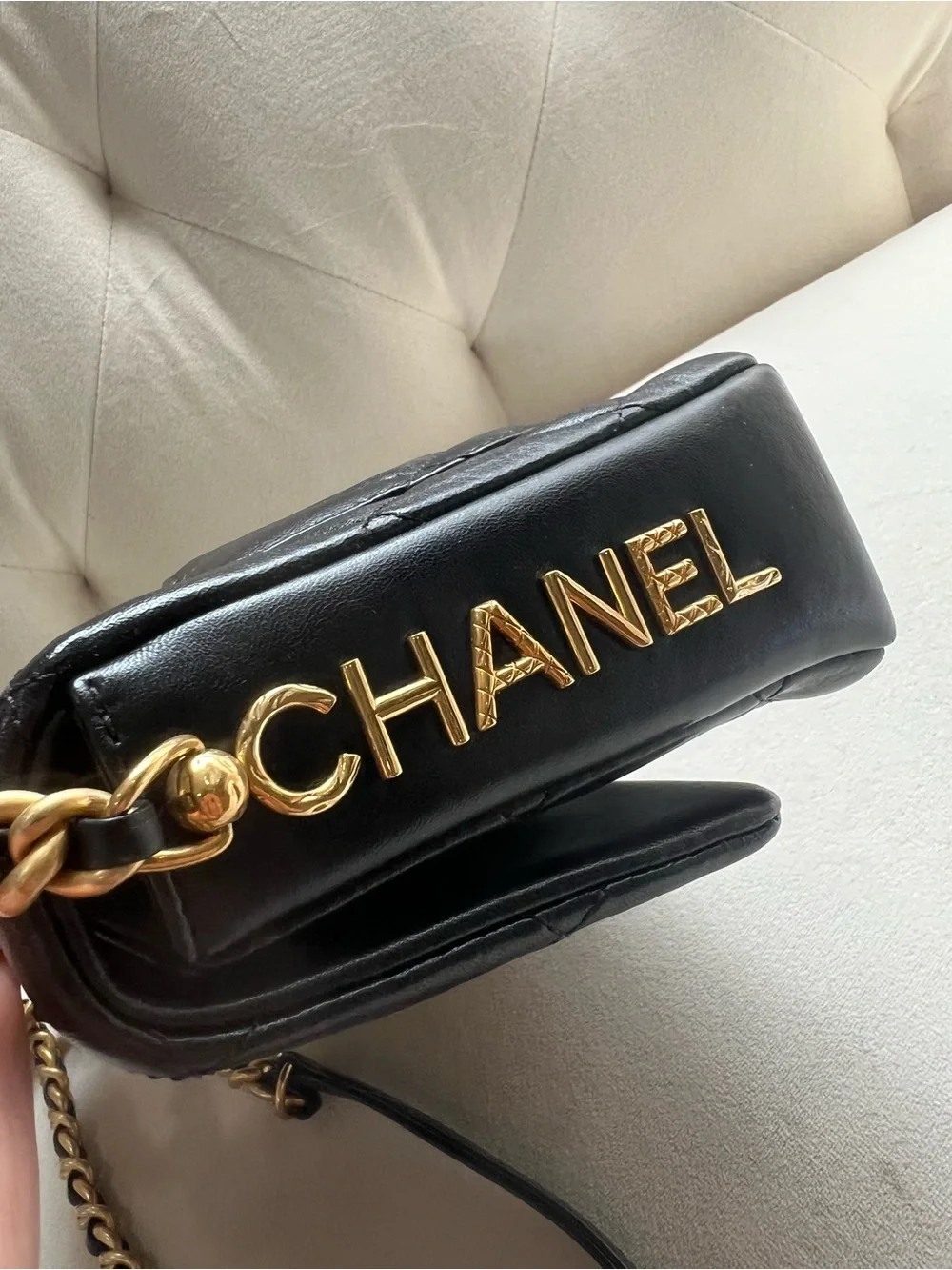 Chanel Black Side Note Flap Bag - Picture 3 of 7